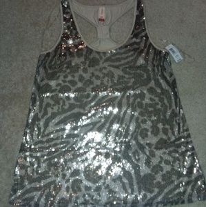 NOBO Sequin Razor Back Top